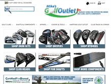 Tablet Screenshot of mikesgolfoutlet.com